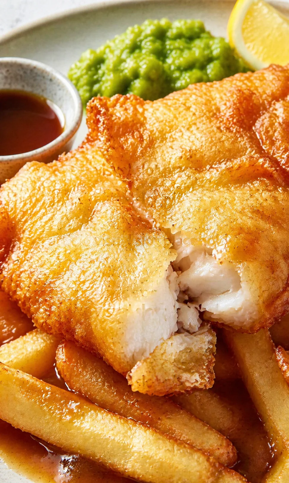 intro_final_dish-placeholder.png Final plated Crispy Beer Battered Cod with Malt Vinegar served as a hero shot