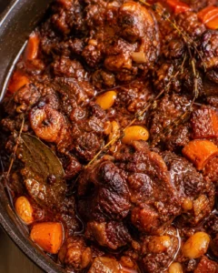 Rich, tender Jamaican oxtail stew with spices, beans, and flavorful gravy.